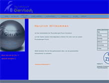 Tablet Screenshot of physiotherapie-giersbach.de